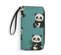 SMAZDFXX Cartera de Piel Negra y roja Angry Monkey, Monedero de Piel de Gran Capacidad, Cartera de muñeca para Mujer