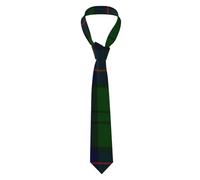 SMAZDFXX Corbata informal de tartán del clan Lockhart para hombre, corbata fina de seda y poliéster para bodas y fiestas.