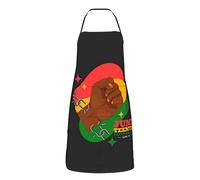 SMAZDFXX Delantales de cocina del Día de la Emancipación, impermeables, ajustables y divertidos, ideales para barbacoas, con bolsillos, para hombres y mujeres.