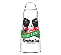 SMAZDFXX Delantales de cocina del Día de la Emancipación, impermeables, ajustables y divertidos, ideales para barbacoas, con bolsillos, para hombres y mujeres.
