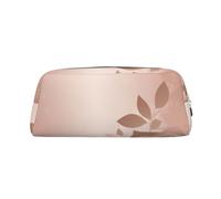 SMAZDFXX Estuche para lápices con diseño de Papel Tapiz Dorado Rosa y Cremallera, de Gran Capacidad, de Cuero, portátil, para Maquillaje, para Mujeres y Hombres.