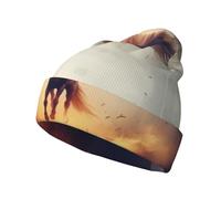 SMAZDFXX Gorro de Punto con puños Pegasus Flying Away para Hombre, Unisex, para Hombre y Mujer, Gorro de Punto, Gorro de Invierno, Color Negro