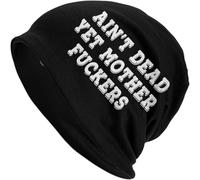 SMAZDFXX Gorro de Punto para Hombre Black Ain't Dead Yet Mother Fuckers