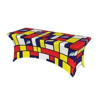 SMAZDFXX Mantel de Licra Partridge Family, elástico, Rectangular, de 1,8 m, para Mesa de Patio, Ajustado, para cenas navideñas, de 182 x 76 cm