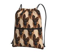 SMAZDFXX Mochila con cordón para gimnasio, deportiva, con diseño de perro pastor australiano, para mujer y hombre