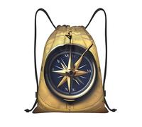 SMAZDFXX Mochila con cordón para navegación con la ley de la brújula, bolsa deportiva, bolsa de gimnasio para hombres y mujeres