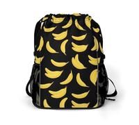SMAZDFXX Mochila deportiva con cordón de plátano, bolsa de gimnasio, resistente al agua, con bolsillos para mujeres y hombres.
