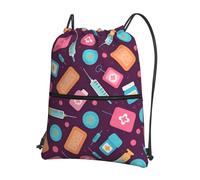 SMAZDFXX Mochila deportiva con cordón para gimnasio, para enfermería, para hombre y mujer