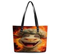 SMAZDFXX Oveja divertida-1 Realmente necesito todas estas cabras Bolso de mano para mujer Bolso de hombro de cuero moderno para mujer Adecuado para el trabajo