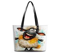 SMAZDFXX Oveja divertida: realmente necesito todas estas cabras. Bolso de mano para mujer, moderno bolso de cuero, bolso de hombro para mujer, apto para el trabajo.
