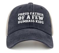 SMAZDFXX Padre Orgulloso de Unos cuantos niños tontos. Gorra de Camionero para Hombre, Gorra de Malla Moderna para otoño.