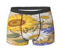 SMAZDFXX Ropa Interior para Hombre con armonía de Flores Tropicales Bohemias - Calzoncillos bóxer cómodos para niños
