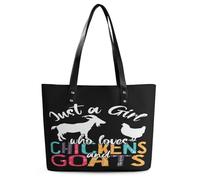 SMAZDFXX Sí, realmente necesito todas estas cabras-2 Realmente necesito todas estas cabras Bolso de mano para mujer Bolso de hombro de cuero moderno para mujer Adecuado para el trabajo