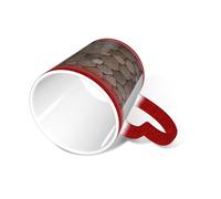 SMAZDFXX Taza de café Petoskey Stone con asa de 355 ml, taza de cerámica que cambia de color con sensibilidad al calor, taza de té In The Sky para hombres y mujeres, color rojo.