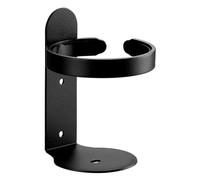 Smbcgdm Moderno soporte para vasos de cepillo de dientes montado en la pared, sin taladro, aleación de aluminio, rodamiento de carga fuerte, gel de ducha, champú, color negro