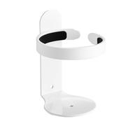 Smbcgdm Moderno soporte para vasos de cepillo de dientes montado en la pared, sin taladro, aleación de aluminio, rodamiento de carga fuerte, gel de ducha, champú, color blanco