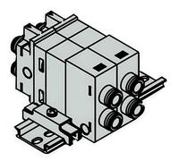 SMC Doble Verificación Colector Válvula Neumática 6mm Push-In - VQ1000-FPG-C6C6