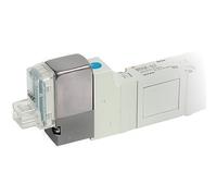 SMC Válvula Solenoide Neumática De 5/2 Vías En Línea 8mm Push-In - SY5120-5LOU-C8F-Q