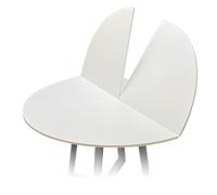 SMCMGECEUZ 120 130 150 180cm 4 Puntos Tablero De Mesa Redondo Plegable, Extensor De Mesa Portátil De Madera Sin Patas Solo Tablero Que Ahorra Espacio(White,130cm/51in)