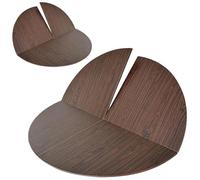 SMCMGECEUZ 120-180cm Extensor Temporal Tablero De Mesa Plegable, Solo Tablero Plegable Redondo Grande Que Ahorra Espacio para Banquetes Fiestas(Walnut,130cm/51in)