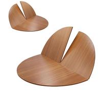 SMCMGECEUZ 120-180cm Extensor Temporal Tablero De Mesa Plegable, Solo Tablero Plegable Redondo Grande Que Ahorra Espacio para Banquetes Fiestas(Yellow Teak,130cm/51in)