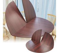 SMCMGECEUZ 120-180cm Extensor Temporal Tablero De Mesa Plegable, Solo Tablero Plegable Redondo Grande Que Ahorra Espacio para Banquetes Fiestas(Red Sandalwood,130cm/51in)