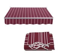 SMCMGECEUZ 2m 2.5m 3.0m 3.5m Lona De Repuesto para Toldo Tela De Repuesto para Toldo Retráctil, Vela De Sombra Recambio De Tela Lona para Terraza Patio(13x9.8ft/4x3.0m)
