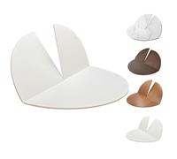 SMCMGECEUZ 4-Plegable Redondo Tablero De Madera 120 140 150 160 180cm Extensor De Mesa Redonda Plegable Sin Patas para Banquetes Y Fiestas(White,140cm/55in)