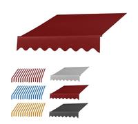 SMCMGECEUZ Lona De Repuesto Retráctil para Toldo Techo De Repuesto para Toldo 200 250 300 350 400 500cm Tela De Repuesto para Toldo De Puerta Ventana(Red,19.6x5ft/6x1.5m)