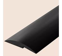 SMCMGECEUZ Perfil De Transición, Tira De Transición, PVC Autoadhesiva, Para Borde De Umbral Juntas Entre Suelo Diferencia De Altura Dentro De 0.2 Pulgadas-café(Black,1-1/2in/3.5cm)