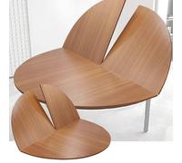 SMCMGECEUZ Tablero De Mesa Redondo Plegable 120-180cm Superficie Redonda De Mesa De Madera Sin Patas Solo Tablero para Banquetes De Catering(Yellow Teak,130cm/51in)