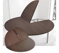 SMCMGECEUZ Tablero De Mesa Redondo Plegable 120-180cm Superficie Redonda De Mesa De Madera Sin Patas Solo Tablero para Banquetes De Catering(Walnut,130cm/51in)