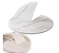 SMCMGECEUZ Tablero Redondo De Madera 120 130 150 170 180cm Tablero De Mesa Redondo Plegable Sin Patas Ahorra Espacio para Mesa De Comedor(Stone Pattern,180cm/71in)