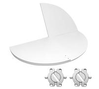 SMCMGECEUZ Tablero Redondo De Madera 120 130 150 170 180cm Tablero De Mesa Redondo Plegable Sin Patas Ahorra Espacio para Mesa De Comedor(White,180cm/71in)