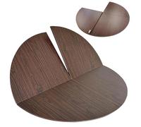 SMCMGECEUZ Tablero Redondo De Madera 120 130 150 170 180cm Tablero De Mesa Redondo Plegable Sin Patas Ahorra Espacio para Mesa De Comedor(Walnut,130cm/51in)