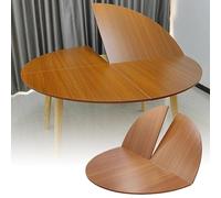 SMCMGECEUZ Tablero Redondo De Madera 120 130 150 170 180cm Tablero De Mesa Redondo Plegable Sin Patas Ahorra Espacio para Mesa De Comedor(Yellow Teak,150cm/59in)