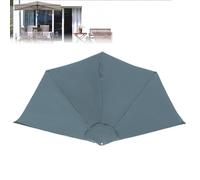 SMCMGECEUZ Toldo De Recambio De Sombrilla De Media 270cm 5 Varillas Cubierta De Repuesto para Paraguas Cubierta Semicircular para Sombrilla De Mesa Exterior(Gray)