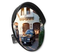 SMCONVEXMIR18 SecurityMan Espejo convexo grande para puntos ciegos de 18 pulgadas, espejo de policarbonato resistente a los impactos, vistas ajustables para exteriores o interiores