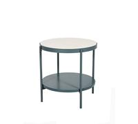 SMD Design Mesa auxiliar Lene Gris. bajo. chapa de fresno pigmantada blanca
