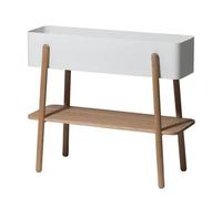 SMD Design Pedestal para plantas Prunella Blanco-roble