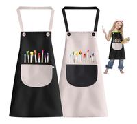 Smdbzda 2 Piezas Bata Pintura Niños, Impermeable Delantales para niños, Delantal Impermeable Ajustable para niños, Delantal Pintura Niños, Para La Escuela, Arte, Pintura, Cocina (B)