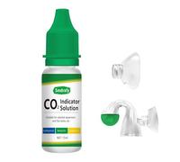 Smdrafy 15ml Kit de Acuario de CO2, Prueba de CO2 para Acuario, Kit de Monitor de CO2, Comprobador de Gotas de CO2 de Vidrio, Detección Precisa, Solución de Comprobador de Caída de CO2