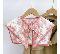 SMDSAZ Collares Falsos for Mujeres Camisa de Solapa Desmontable Bowknots Pequeña Bufanda niñas Vestido de Verano Falso Collar Cabo Cape (Color : 14)