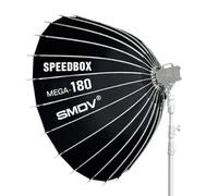 SMDV Speedbox Mega Interior Plata -180 Deep Softbox - Iluminación Profesional para fotografía con Resistencia al Calor, Montaje Bowens y 180 cm de diámetro