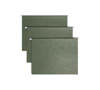 Smead Archivador colgante 1/5 de corte ajustable, tamaño carta verde estándar, 25 unidades por caja (64055)
