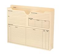 Smead archivo de proyecto chaqueta, reforzado tipo recto Tab, preprinted parte frontal, posterior y Tab, 2 "expansión, tamaño carta, Manila, 50 por caja (75622)
