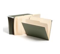 Smead Carpeta de archivos colgante, pestaña ajustable de 1/5 corte, tamaño carta, verde estándar, carpetas colgantes para archivadores, carpeta organizadora de archivos, 24 por caja (92007)