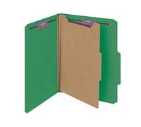 Smead Classification Folders Letter 4-Section Green (10) De plástico Verde - Carpeta (De plástico, Verde, Letter, 298 mm, 241 mm, 10 pieza(s))