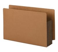 Smead End Tab File Pocket, Reinforced Straight-Cut Tab, 3-1/2" Expansión, Extra Wide Legal Size, Redrope with Dark Brown Gusset, 10 per Box (74681)