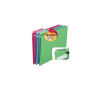 Smead Erasable FasTab Hanging Folders 1/3-Cut Letter 11 Point St Assorted 18/Box